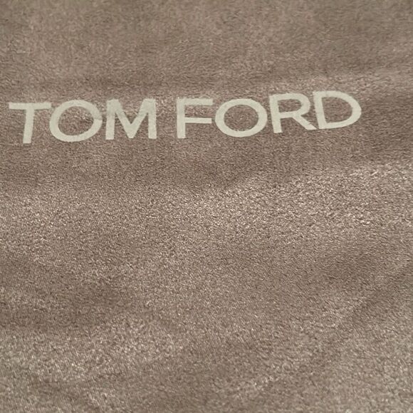 Tom Ford Medium Size Dustbag Cover Soft Suede Feel Charcoal Gray Storage Travel - Picture 3 of 8